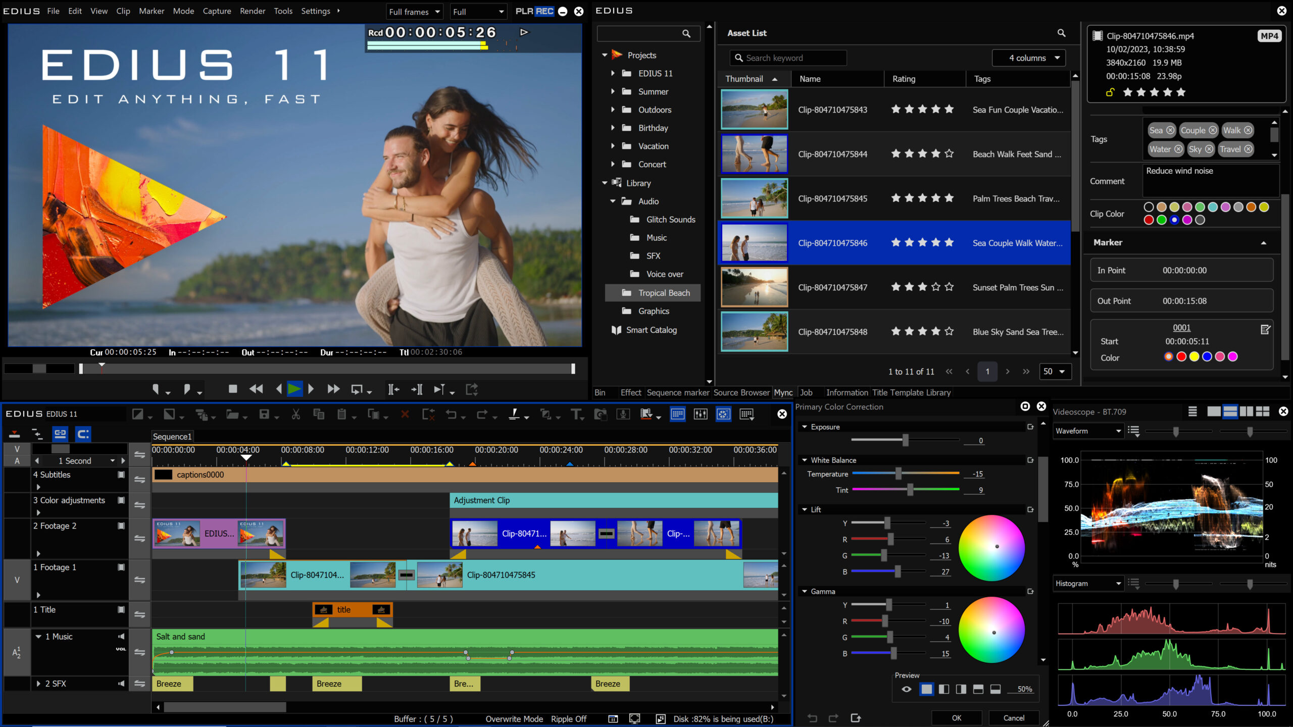 EDIUS Pro, Workgroup and Broadcast